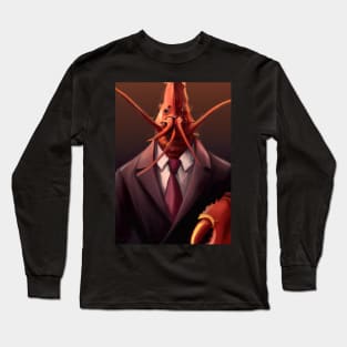 Lobster in a Suit Long Sleeve T-Shirt